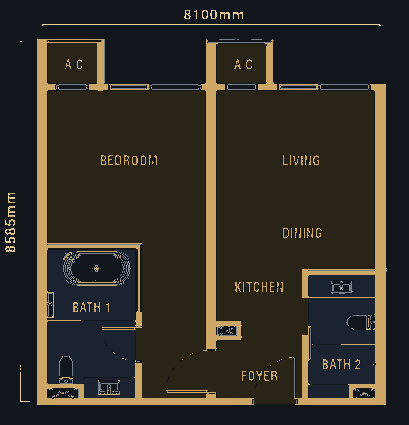 Dual-Key floorplan